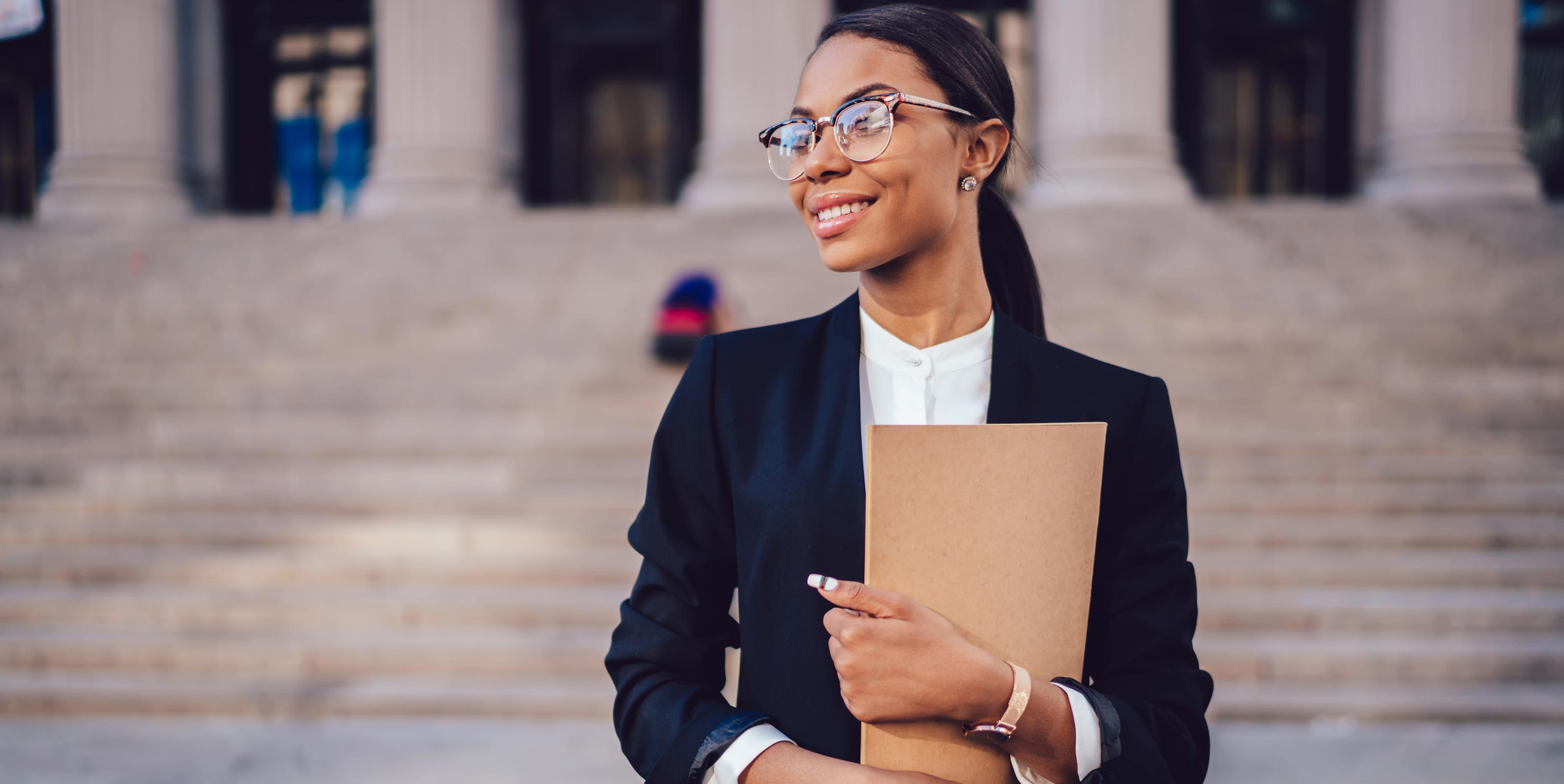 female legal assistant banner